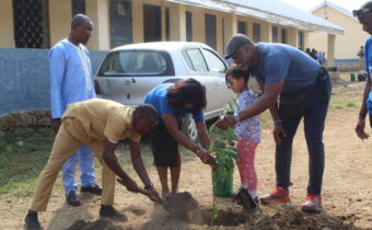 our partners and students planting trees